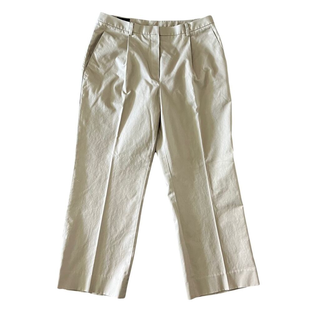 Brooks Brothers 346 advantage Womens size 12 pants beige pleated cream khaki